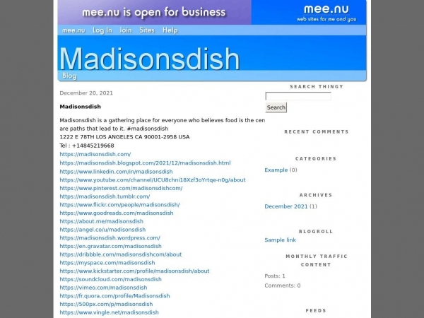 madisonsdish.mee.nu